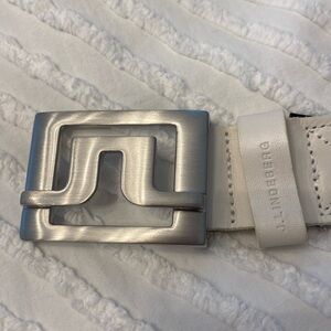 NWOT mens J. Linderberg belt with 95% polypylene and 5% leather